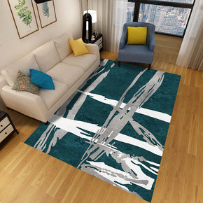 Green Abstract Rugs for Living Room Dining Room Bedroom Hall