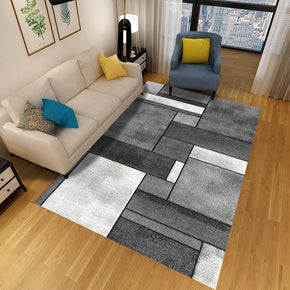 Off-white Checks Geometric Rugs for Living Room Dining Room Bedroom