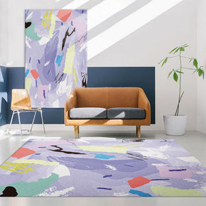 Colorful Abstract Pattern Rugs for Living Room Dining Room Bedroom