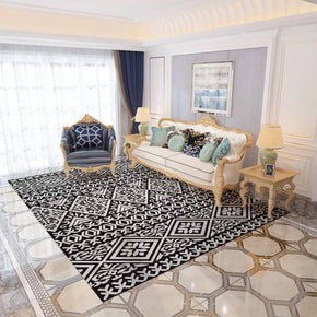 Moroccan Geometric Area Rugs Floor Mat Polyester for Bedroom Hall Office Living Room 12