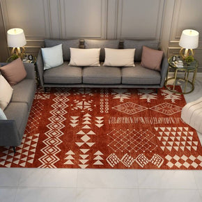 Moroccan Geometric Area Rugs Floor Mat Polyester for Bedroom Hall Office Living Room 17