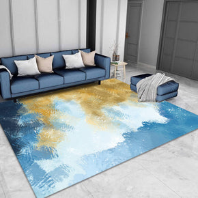 Blue Yellow Carpet Floor Mat for Living Room Dining Room Bedroom Hall