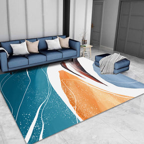 Blue Carpets Floor Mat for Living Room Hall Dining Room Bedroom