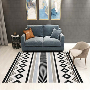 Moroccan Grey Rugs for Living Room Dining Room Bedroom