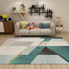 03 Green Geometric Modern Minimalist Area Carpets for Living Room Dining Room Bedroom