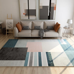 04 Green Geometric Modern Minimalist Area Carpets for Living Room Dining Room Bedroom