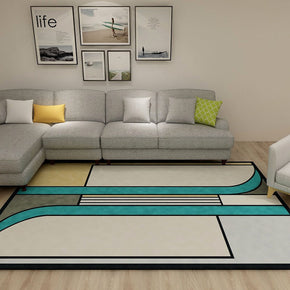 05 Green Geometric Modern Minimalist Area Carpets for Living Room Dining Room Bedroom