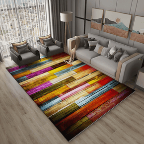 Multi-colours Striped Pattern Area Rugs for Living Room Dining Room Bedroom