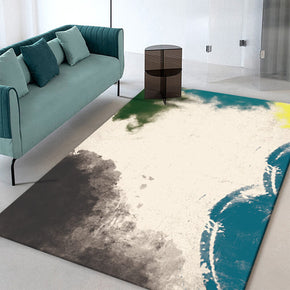 Abstract Ink-splattered Area Carpet Printing Floor Mat for Living Room Dining Room Bedroom