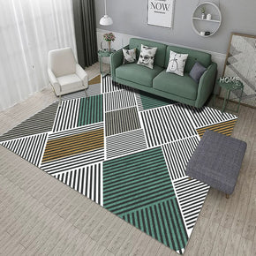 Geometric Patterns Area Printed Rugs for Living Room Dining Room Bedroom