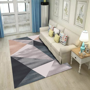 Geometric Triangle Patterns Area Printed Rugs for Living Room Dining Room Bedroom