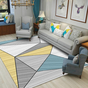 Multi-colours Geometric Pattern Printed Area Rugs for Living Room Dining Room Bedroom