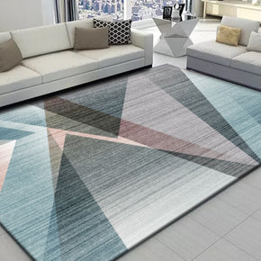 Geometric Pattern Printed Area Rugs for Living Room Dining Room Bedroom