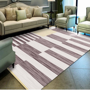 Striped Pattern Printed Area Rugs for Living Room Dining Room Bedroom Hall