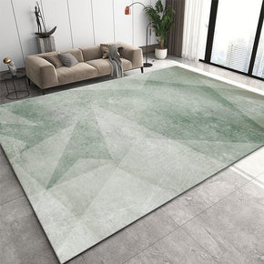 Green Gradient Triangle Patterned Modern Area Rugs Faux cashmere Carpets for Dining Room Office Bedroom Living Room Hall