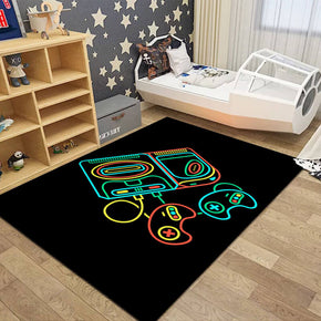 Game Console Handle Pattern Modern Area Rugs Polyester Carpets for Bedroom Nursery Kids Room 05