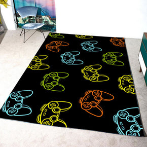 Game Console Handle Pattern Modern Area Rugs Polyester Carpets for Bedroom Nursery Kids Room 07