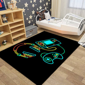 Game Console Handle Pattern Modern Area Rugs Polyester Carpets for Bedroom Nursery Kids Room 10