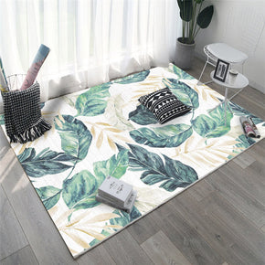 Leaf Pattern Printed Area Carpets for Living Room Dining Room Bedroom