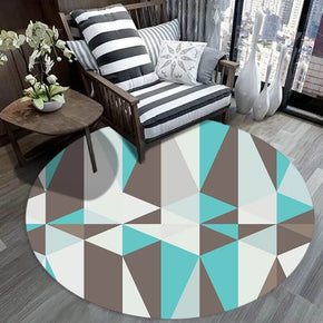 Multicolor Geometric Pattern Carpet Floor Mat for Living Room Dining Room Kids room