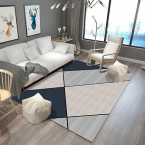 Tricolor Geometric Modern Simplicity Rugs for Living Room Dining Room Bedroom Hall