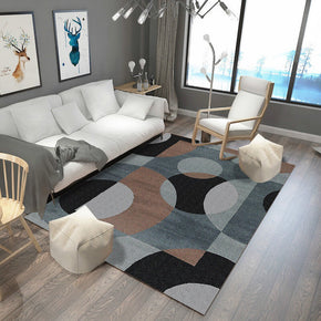 Circle Pattern Geometric Modern Simplicity Rugs for Living Room Dining Room Bedroom Hall
