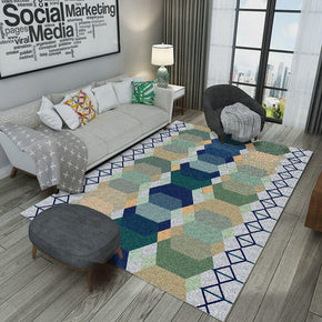 Multi-color Hexagons Pattern Geometric Modern Simplicity Rugs for Living Room Dining Room Bedroom Hall
