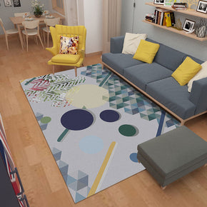 Variety of Geometric Figures Modern Simplicity Rugs for Living Room Dining Room Bedroom Hall