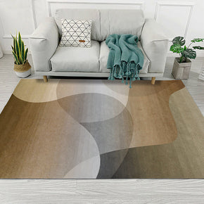 Brown Gradient Abstract Pattern Modern Simplicity Rugs for Living Room Dining Room Bedroom Hall