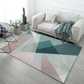 Pink Green Gradient Triangle Pattern Modern Simplicity Rugs for Living Room Dining Room Bedroom Hall