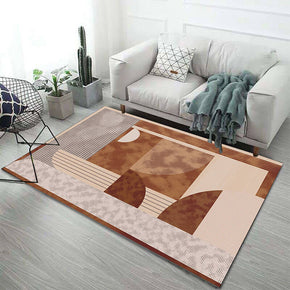 Brown Light Luxury Irregular Geometric Pattern Modern Simplicity Rugs for Living Room Dining Room Bedroom Hall