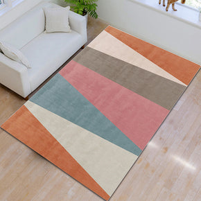 Colorful Geometric Block Pattern Modern Simplicity Rugs for Living Room Dining Room Bedroom Hall