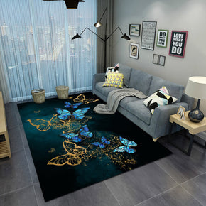 Blue Butterflies Pattern Modern Simplicity Rugs for Living Room Dining Room Bedroom Hall