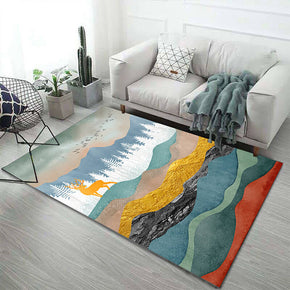 Colorful Peaks Pattern Modern Simplicity Rugs for Living Room Dining Room Bedroom Hall