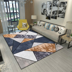 Geometric Multicolor Printed Pattern Area Rugs for Living Room Dining Room Bedroom