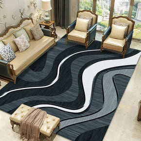 Multicolor River Pattern Area Rugs for Living Room Dining Room Bedroom Hall