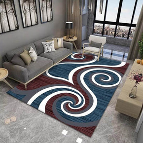Blue Modern Area Rugs for Living Room Bedroom Hall Dining Room
