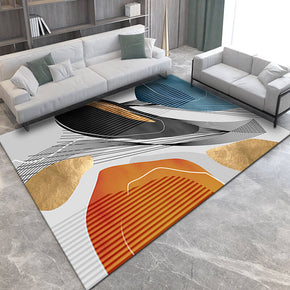 Colorful Light Luxury Geometric Pattern Modern Rugs for Living Room Dining Room Bedroom Hall