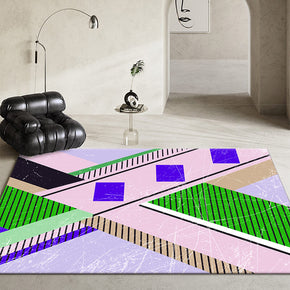 04 Colorful Abstract Geometric Pattern Modern Rugs for Living Room Dining Room Bedroom Hall