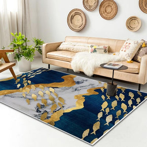 Yellow Fishes Pattern Modern Simple Rugs For Living Room Dining Room Bedroom