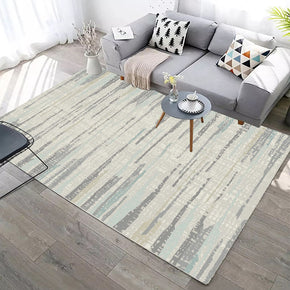 Beige Simple Stripes Pattern Modern Rugs for Living Room Dining Room Bedroom