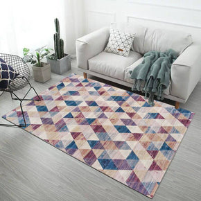 Nice Colorful Rhombus Pattern Modern Simplicity Geometric Rugs for Living Room Dining Room Bedroom