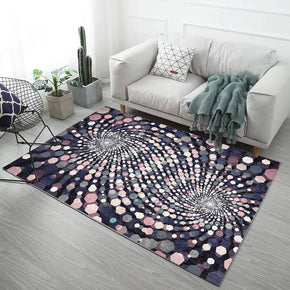 3D Colorful Hexagon Geometric Pattern Modern Simplicity Rugs for Living Room Dining Room Bedroom