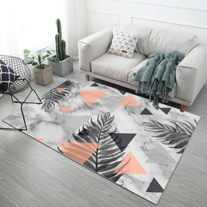 Fresh and Beautiful Leaves Pattern Modern Rugs for Living Room Dining Room Bedroom 05