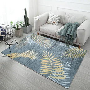 Fresh and Beautiful Leaves Pattern Modern Rugs for Living Room Dining Room Bedroom 06