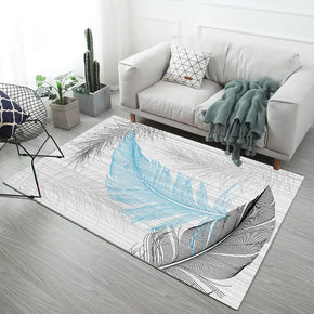 Lifelike Feathers Pattern Modern Concise Rugs for Living Room Dining Room Bedroom 04