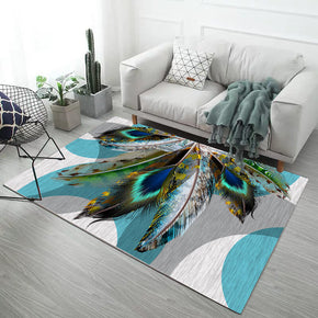 Lifelike Feathers Pattern Modern Concise Rugs for Living Room Dining Room Bedroom 07
