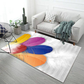Lifelike Feathers Pattern Modern Concise Rugs for Living Room Dining Room Bedroom 12