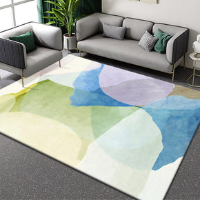 Colorful Block Pattern Modern Rug For Bedroom Living Room Sofa Rugs Floor Mat