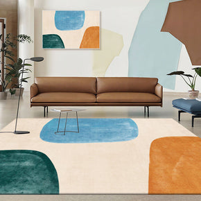 Three-color Block Pattern Modern Rug For Bedroom Living Room Sofa Rugs Floor Mat